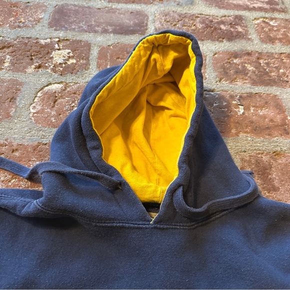 Vintage Michigan Men's Blue Oversized Hoodie Sweatshirt Stars Furst of a Kind - Picture 5 of 16